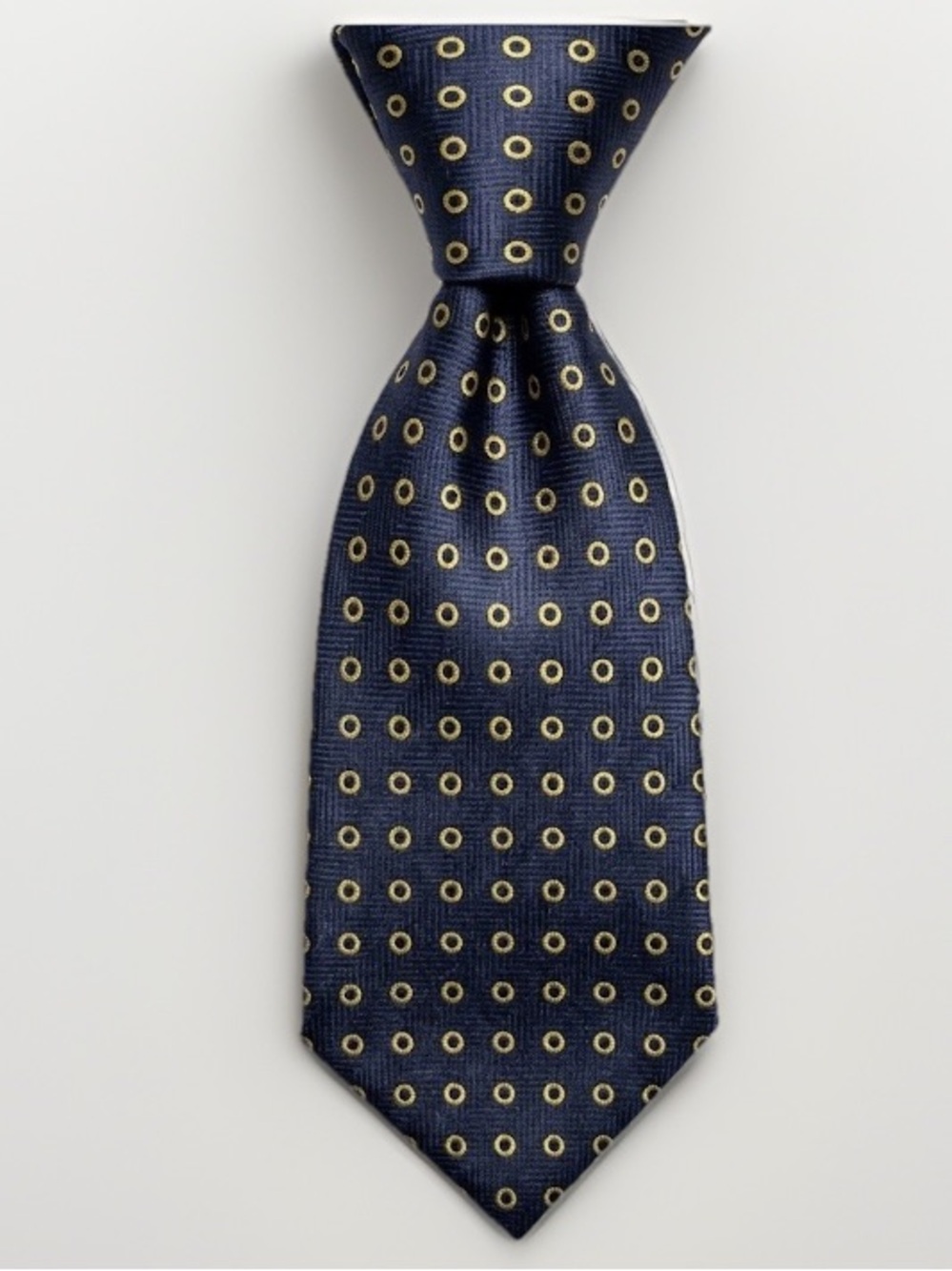 Umo Lorenzo Italy Polyester Tie -Circle Medallion (58”/3.75)